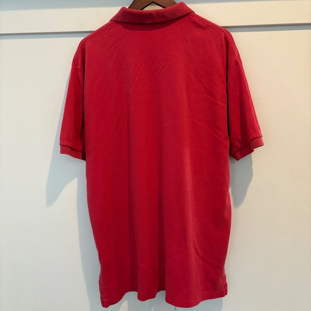 Polo Ralph Lauren Polo Shirt Mens XL Red Green Pony Cotton Short Sleeve Classic‎